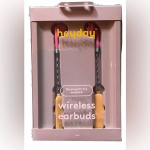 Wireless headphones 5.0 Bluetooth Enabled Pink/Multi Color. Earbuds